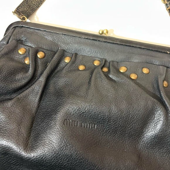 miu miu kiss lock studded bag - Picture 2 of 8